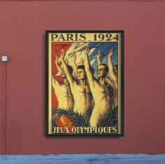 Vintage Posteria Poster Poster Olympijské hry v Paríži A4 - 21x29,7 cm