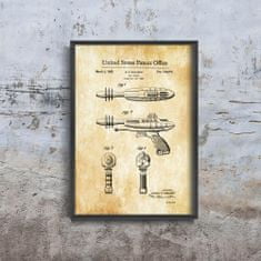 Vintage Posteria Poster Poster Detská laserová pištoľ Americký patent A2 - 42x59,4 cm
