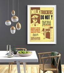 Vintage Posteria Poster Poster Varovanie Úradu pre potraviny a liečivá A1 - 59,4x84,1 cm