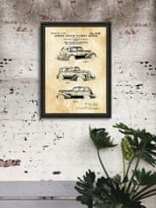 Vintage Posteria Poster Poster Patent LaSalle Automobile A4 - 21x29,7 cm