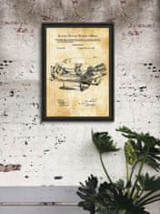 Vintage Posteria Poster Poster Gramofón Berlínsky patent USA A2 - 42x59,4 cm