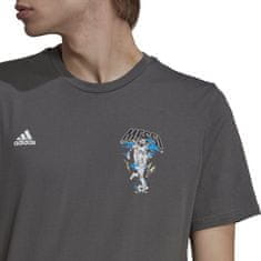 Adidas Tričko MESSI Icon Graphic grey Velikost: XXL