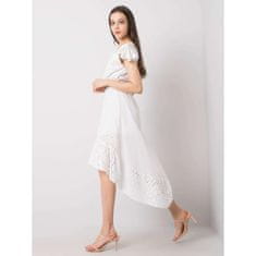 Och Bella Maisie OCH BELLA Biele dámske šaty s volánom TW-SK-BI-25482.20_364455 M