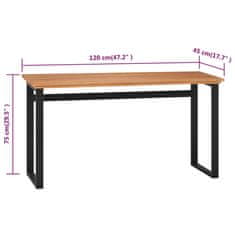 Vidaxl Stôl 120x45x75 cm masívne teakové drevo