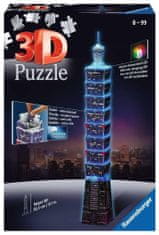 Ravensburger Svietiace 3D puzzle Nočná edícia Taipei 101, Taiwan 216 dielikov