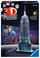 Ravensburger Svietiace 3D puzzle Nočná edícia Empire State Building 216 dielikov