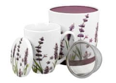 Duo Porcelánový hrnček so sitkom Classic Lavender 380ml v darčekovej krabičke