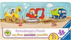 Ravensburger Drevená vkladačka Stavebné stroje