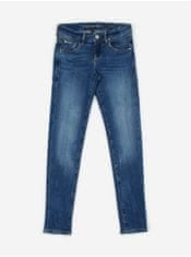 Guess Tmavomodré dievčenské skinny fit rifle Guess 122