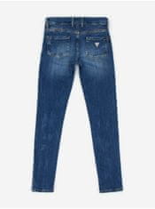 Guess Tmavomodré dievčenské skinny fit rifle Guess 122