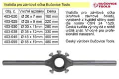 Bučovice Tools a.s. Vratidlo pre závitové očká 55x19 mm Bučovice Tools