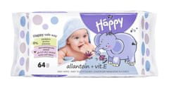 Bella Happy BABY Vlhčené obrúsky s vitamínom E 64 ks