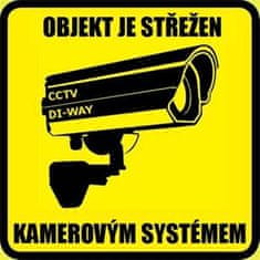 DI-WAY CCTV nálepka objekt je strážený kamerovým systémom