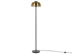 Beliani Stojaca lampa 148 cm čierna / zlatá SENETTE