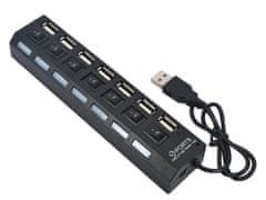 Verk 06235 Mini USB Hub 2.0, 7 portov