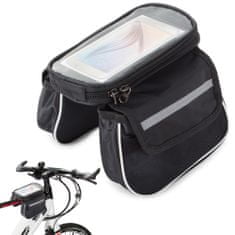 Sobex Taška na batožinu pre rám bicykla puzdro na telefón