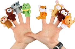 Goki Súprava prstových maňušiek Lesné zvieratká 8ks