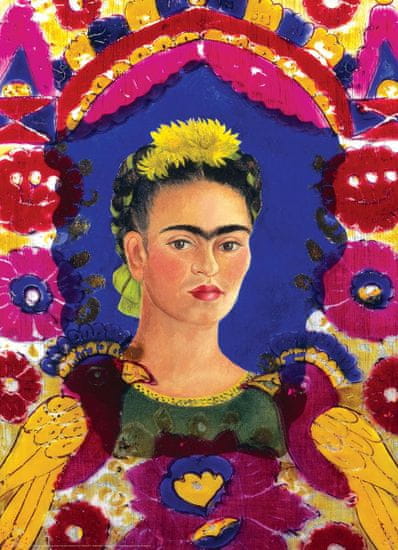 EuroGraphics Puzzle Portrét Frídy Kahlo v ráme 1000 dielikov