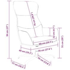 Vidaxl Kreslo do obývačky, hnedé, čalúnené látkou