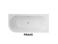 Besco BESCO vaňa AVITA SLIM PLUS 150 1500x750 mm, pravé prevedenie, bez nožičiek VANAVIT15SLIMPP - Besco