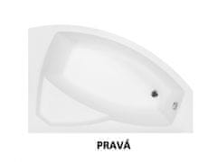 Besco BESCO vaňa RIMA 130 (1300x850 mm), pravé prevedenie, bez nožičiek VANRIM130P - Besco