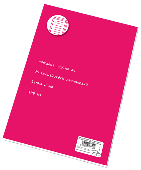 PAPÍRNY BRNO Náhradná vložka A4 100 hárkov, linka