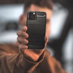 FORCELL Obal / kryt pre Apple iPhone SE 2020 čierne - Forcell CARBON