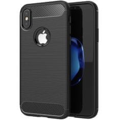 FORCELL Obal / kryt pre Apple iPhone XS čierne - Forcell CARBON