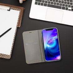 FORCELL Puzdro / obal na Samsung Galaxy A40 strieborný - kniha LUNA