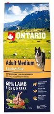 Ontario Adult Medium Lamb & Rice 12kg