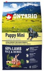 Ontario Puppy Mini Lamb & Rice 6,5kg