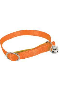 Zolux Obojok mačka nylon 10mm / 30cm oranžový