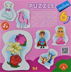 Alexander Baby puzzle Princezná 6v1 (2-7 dielikov)