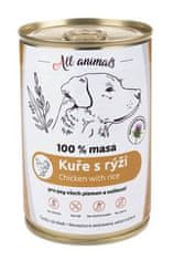 All Animals DOG kuracie mleté s ryžou 400g