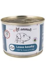 All Animals DOG losos kúsky 200g