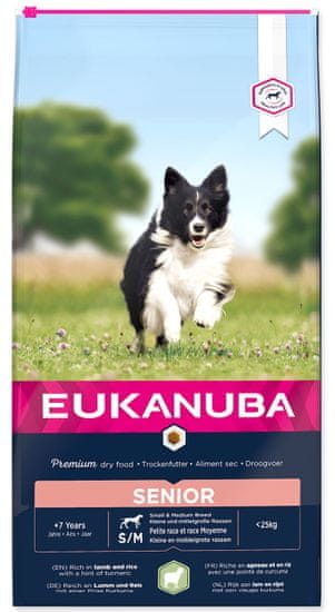 Eukanuba Senior Small & Medium Breed Lamb 12 kg