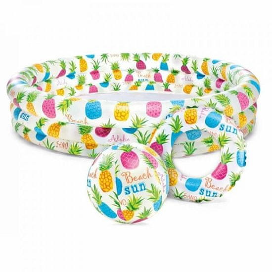 Intex Nafukovací bazénik 59469 ANANAS SET 132 x 28 cm