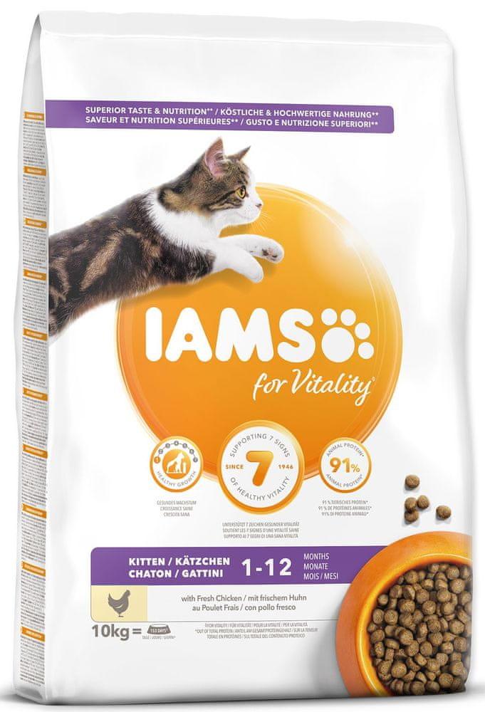 IAMS Cat Kitten Chicken 10 kg