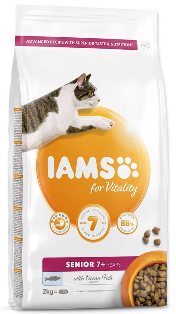 IAMS Cat Senior Ocean Fish 2 kg