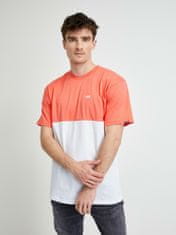 Vans Tričko Mn Colorblock Tee White/Hot Coral L