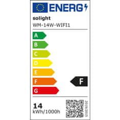 Solight LED vonkajšie Smart WIFI reflektor 14W/230V/CCT-RGB/1275Lm/IP65 čierny