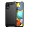 Obal / kryt pre Samsung Galaxy A71 čierny - Forcell CARBON