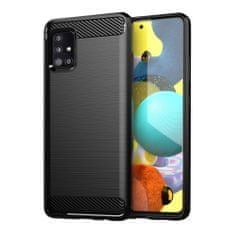 FORCELL Obal / kryt pre Samsung Galaxy A71 čierny - Forcell CARBON