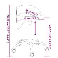 Vidaxl Otočné stoličky, 2 ks, biela, koženka