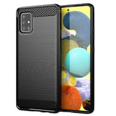 FORCELL Obal / kryt na Samsung Galaxy A51 čierny - Forcell CARBON