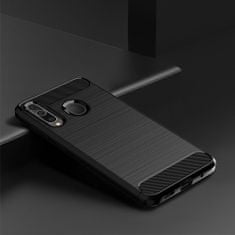 FORCELL Obal / kryt pre Samsung Galaxy A20S čierny - Forcell CARBON Case