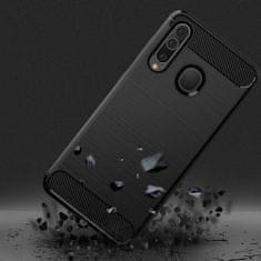 FORCELL Obal / kryt pre Samsung Galaxy A20S čierny - Forcell CARBON Case