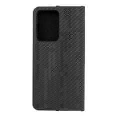 FORCELL Puzdro / obal pre Samsung Galaxy S20 Ultra čierne - kniha Luna Carbon