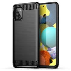 FORCELL Obal / kryt pre Samsung Galaxy A51 5G čierny - Forcell Carbon