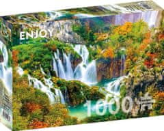 ENJOY Puzzle Plitvické vodopády na jeseň 1000 dielikov